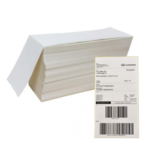 Fraktetikett FasTyre 102x192 mm fanfold