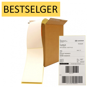 Fraktetikett termo 102x192 mm fanfold