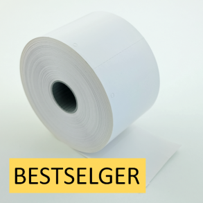 Kartongetikett 45x60 mm hvit med hull