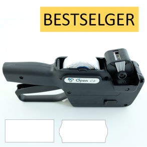 Datomerkemaskin med 1 linje, Open C8 Sort