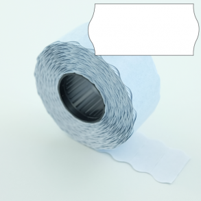 Prisetikett 26x12 mm hvit avtagbart lim 