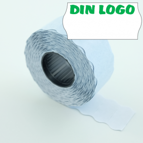 Prisetikett 26x12 mm avtakbart lim med eget trykk/logo 