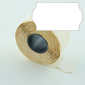 Prisetikett 32x19 mm hvit permanent lim 