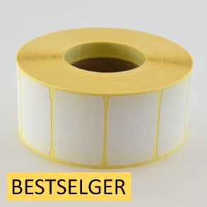 Thermo etikett p rull, 40x27 mm, perm. lim