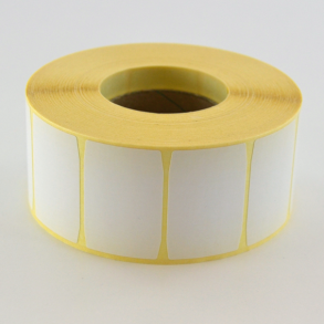 Thermo etikett p rull, 40x27 mm, avtakbart lim
