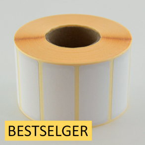 Thermo etikett p rull, 55x25 mm, perm. lim