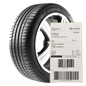 Dekketiketter (Fastyre) p rull og fanfold